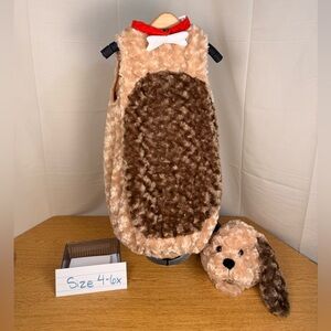 Super Soft Brown and Cream Dog Costume
